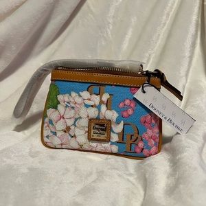 Dooney & Bourke Hydrangea Monogram Medium Wristlet
